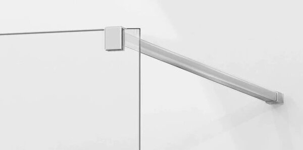 Mexen Kioto zuhanyparaván WALK-IN 8mm, 140x200 cm, fehér mintás, 800-140-000-00-85