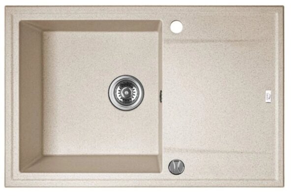 LAVEO Megalo - konyhai mosogató 790x490x230 mm, bézs, SBE_411T