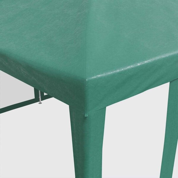 VidaXL HDPE rendezvénysátor 10 hálós oldalfallal, 6 x 4 m, zöld