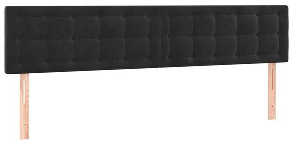 VidaXL - LED-es Bársony Ágy - 200x200 cm