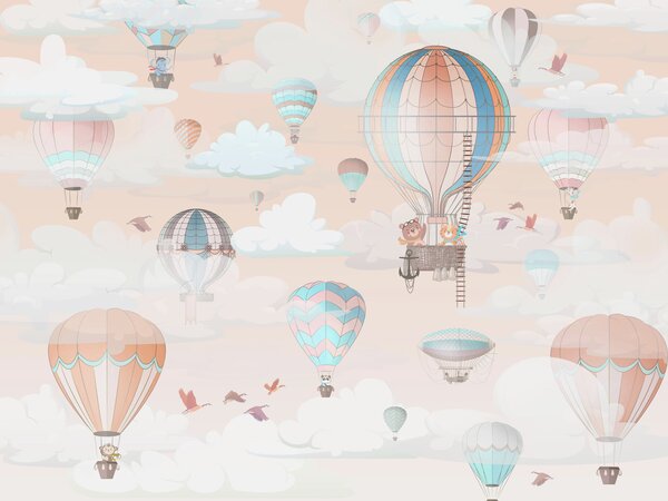 Fotótapéta Hőlégballon az égen, Modern fotótapéta, Modern fotótapéta, w00239 - Muralas.hu