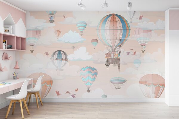 Fotótapéta Hőlégballon az égen, Modern fotótapéta, Modern fotótapéta, w00239 - Muralas.hu