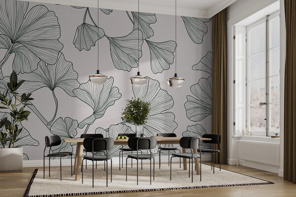 Fotótapéta Elegáns ginkgo levél mintás design, Modern fotótapéta, Modern fotótapéta, w00328v2 - Muralas.hu