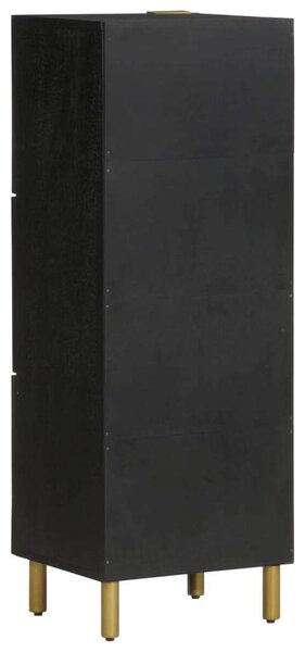 VidaXL fekete szerelt fa magasszekrény 40 x 33 x 110 cm