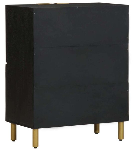 VidaXL fekete szerelt fa komód 60 x 33 x 75 cm
