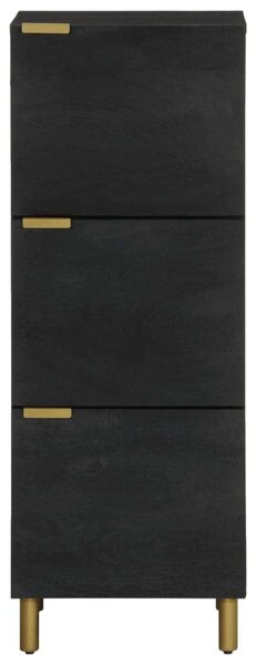 VidaXL fekete szerelt fa magasszekrény 40 x 33 x 110 cm