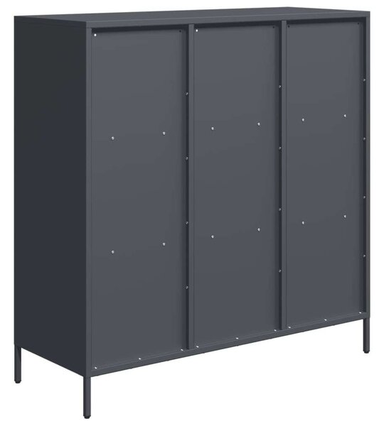 VidaXL antracitszürke acél magasszekrény 101,5 x 39 x 103,5 cm
