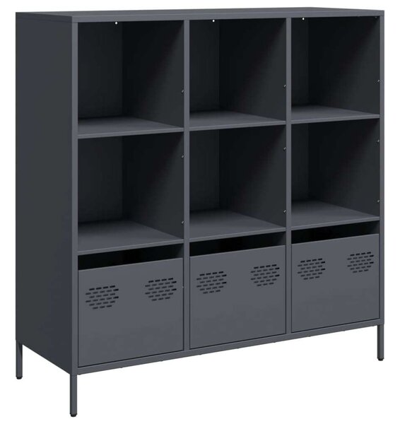 VidaXL antracitszürke acél magasszekrény 101,5 x 39 x 103,5 cm