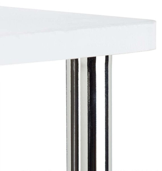 Mobil TV Állvány - 3 Polcos - Fehér - 80x40x41,5 cm