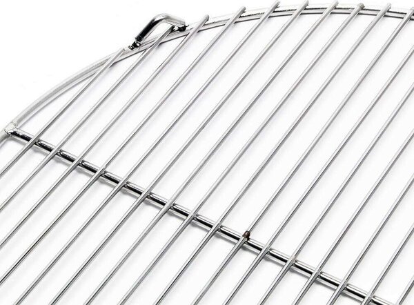 Grillrács rozsdamentes acél kerek 80 cm rostélyos grillrács 51736