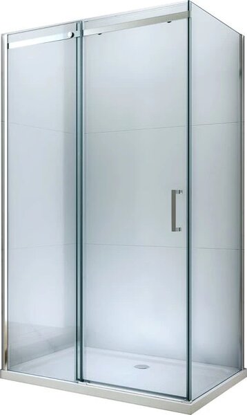 Mexen Omega 3 falas zuhanykabin 150x100 cm, 8mm átlátszó üveg - króm profil, 825-150-100-01-00-3S