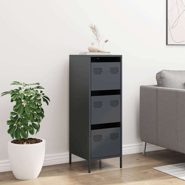 VidaXL antracitszürke acél magasszekrény 39 x 35 x 103,5 cm