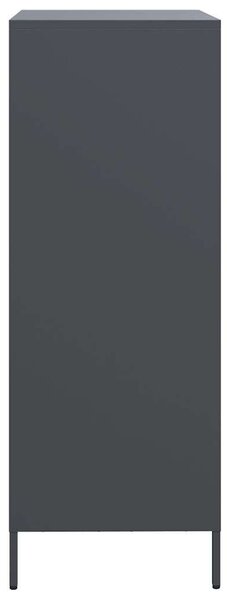 VidaXL antracitszürke acél magasszekrény 68 x 39 x 103,5 cm