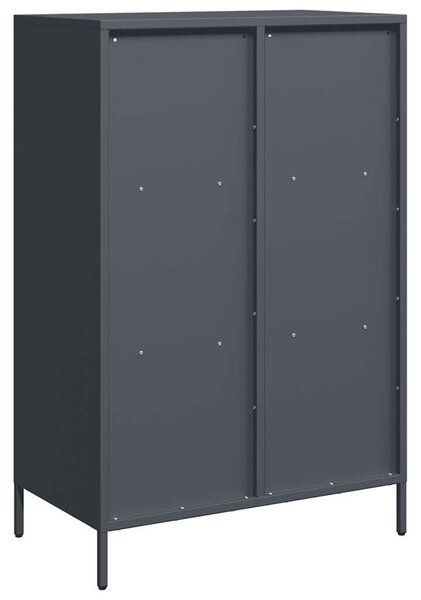 VidaXL antracitszürke acél magasszekrény 68 x 39 x 103,5 cm
