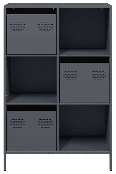 VidaXL antracitszürke acél magasszekrény 68 x 39 x 103,5 cm