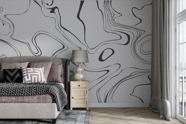 Fotótapéta Egy szürke és fekete örvények, Designer fali fotótapéta, Népszerű fotótapéta, w00634v1 - Tapeko.hu