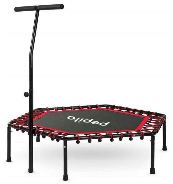 Pepita Fitness trambulin fogantyúval 127cm - piros