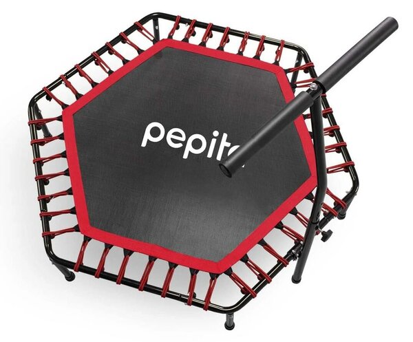 Pepita Fitness trambulin fogantyúval 127cm - piros