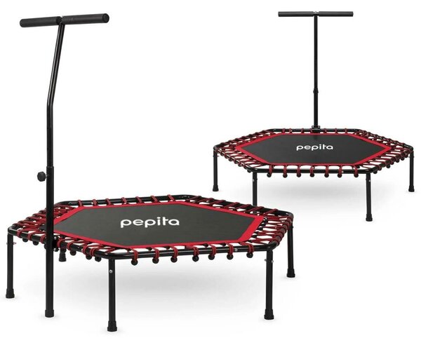 Pepita Fitness trambulin fogantyúval 127cm - piros