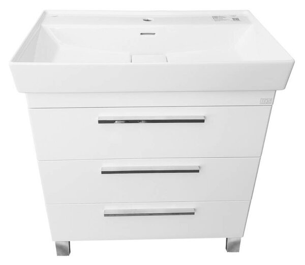 TMP TRIO lábon álló fürdőszobabútor CeraStyle SHARP - 37100 mosdóval - 60 x 48 cm