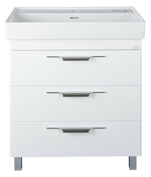 TMP TRIO lábon álló fürdőszobabútor CeraStyle SHARP - 37100 mosdóval - 60 x 48 cm