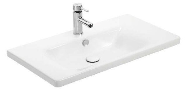 TMP SHARP 80 fali fürdőszobabútor Sanovit SOFT - 13080 porcelán mosdóval - 80 x 45,5 cm