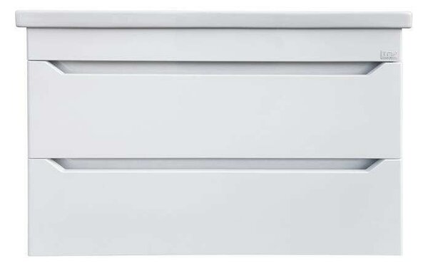 TMP SHARP 80 fali fürdőszobabútor Sanovit SOFT - 13080 porcelán mosdóval - 80 x 45,5 cm