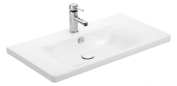TMP SHARP 80 fali fürdőszobabútor Sanovit SOFT - 13080 porcelán mosdóval - 80 x 45,5 cm