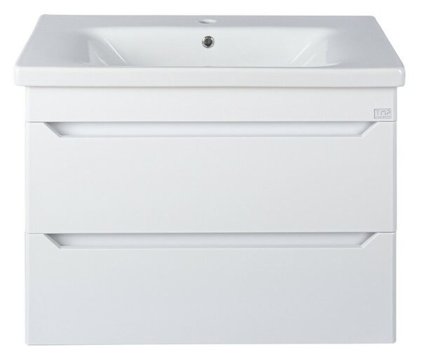 TMP SHARP 80 fali fürdőszobabútor Sanovit SOFT - 13080 porcelán mosdóval - 80 x 45,5 cm