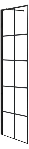 Rea - MOLIER zuhanyfal 80 x 190cm, fekete, REA-K8412
