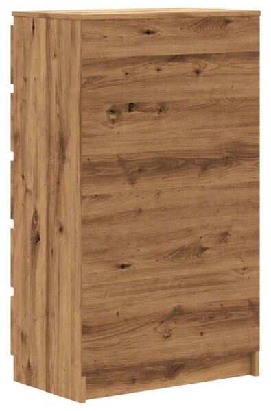 VidaXL kézműves tölgy színű szerelt fa fiókos szekrény 60 x 36 x 103cm