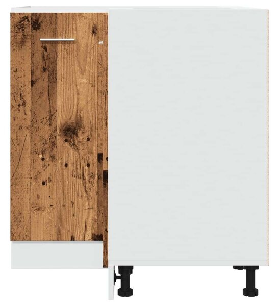 VidaXL Sarok Konyhaszekrény - Antik Fa - 75,5x75,5x81,5 cm