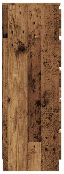 VidaXL antik fa színű szerelt fa fiókos szekrény 60 x 36 x 103 cm