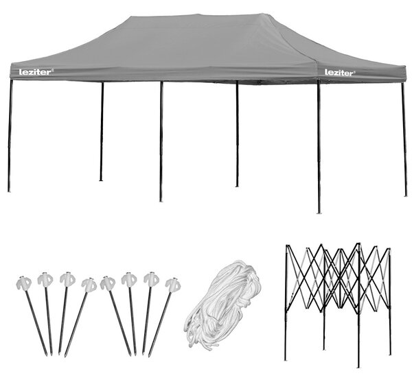 Összecsukható kerti pavilon 3x6 m