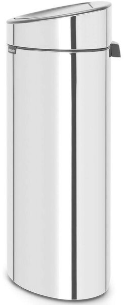 Brabantia Touch Bin New Soft-Touch nyomófedeles hulladékgyűjtő belső tartállyal, ovális, 40L - L méret, r.m. acél fényes - 112881