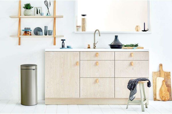Brabantia Touch Bin Hulladékgyűjtő - 30L, Platinaszürke