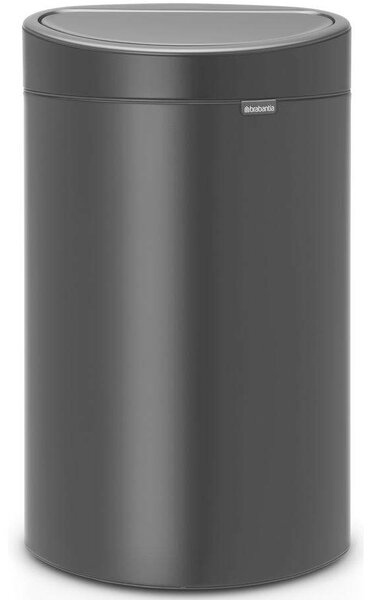 Brabantia Touch Bin - Ovális Szemetes - 40L - Matt Fekete