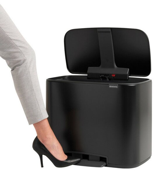 Brabantia Bo Pedálos Szemetes - 36L - Matt Fekete
