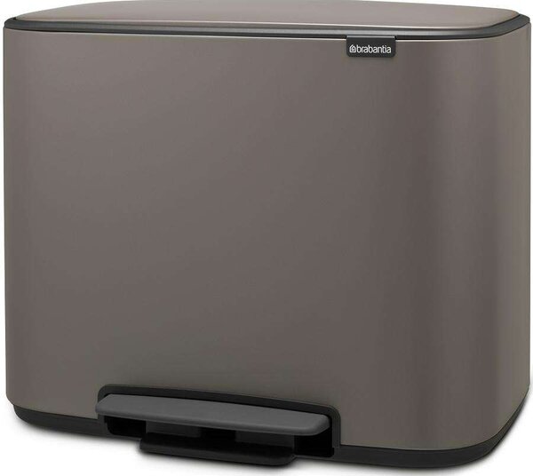 Brabantia Bo Szelektív Kuka - 35 Liter - Platinaszürke