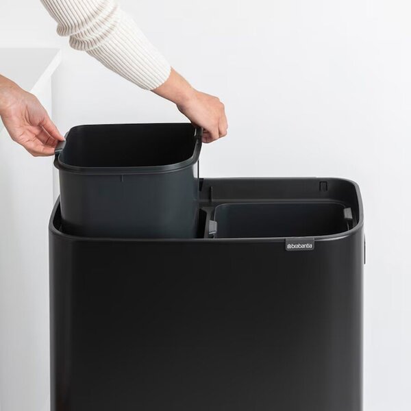 Brabantia Bo Touch Bin - Szelektív Szemetest - 2x30L - Matt Fekete
