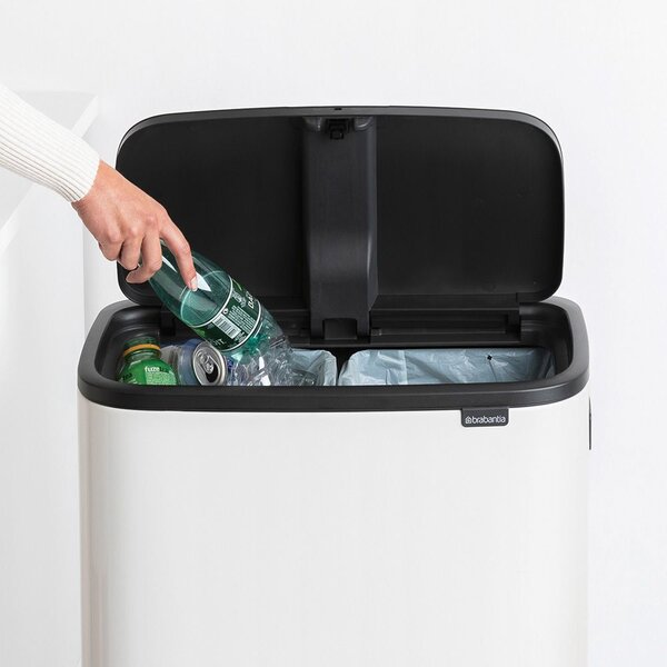 Brabantia Bo Touch Bin Hi Szelektív Szemetest - 2x30L - Fehér