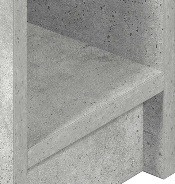 Betonszürke éjjeliszekrény fiókkal 20 x 36 x 60 cm
