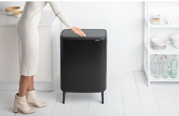 Brabantia Bo Touch Bin - Szelektív Szemetest - 2x30L - Matt Fekete