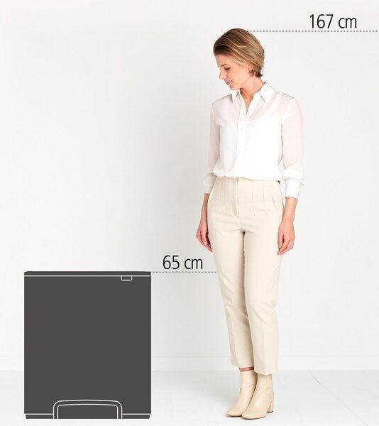 Brabantia Bo 60L Dupla Pedálos Szelektív Szemetes - Fehér