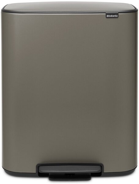 Brabantia Bo Dupla Pedálos Szelektív Kuka - 60L - Platinaszürke
