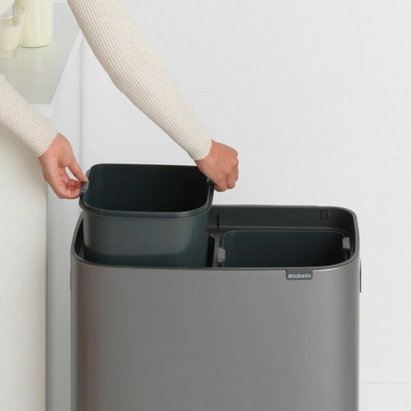Brabantia Bo Touch Bin - Szelektív Hulladékgyűjtő - 2x30L - XXL