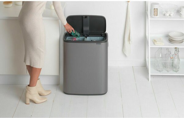 Brabantia Bo Touch Bin - Szelektív Hulladékgyűjtő - 2x30L - XXL
