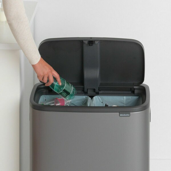 Brabantia Bo Touch Bin - Szelektív Hulladékgyűjtő - 2x30L - XXL