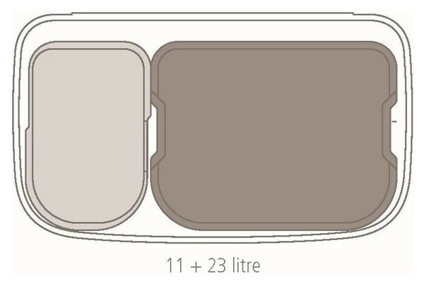 Brabantia Bo Touch Bin Szelektív Kukák - 34L, Magasított, Acél, Szürke