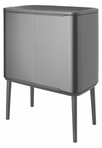 Brabantia Bo Touch Bin Szelektív Kukák - 34L, Magasított, Acél, Szürke